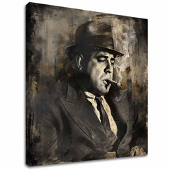 Εικόνα AL CAPONE - Καπνός και δύναμη | φινιρισμένο στο χέρι του καλλιτέχνη - εικόνα 2