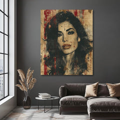 Πίνακας της Amy Winehouse - Βαθιά Άποψη της Ψυχής | 100% πρωτότυπος πίνακας με ακρυλικά