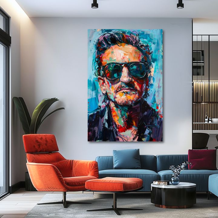 Εικόνα BONO - Μελωδία του φωτός | 100% πρωτότυπο ακρυλικό ζωγραφισμένο