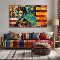 Εικόνα FRIDA KAHLO - Πολιτιστική αναφορά | 100% πρωτότυπο ακρυλικό ζωγραφισμένο