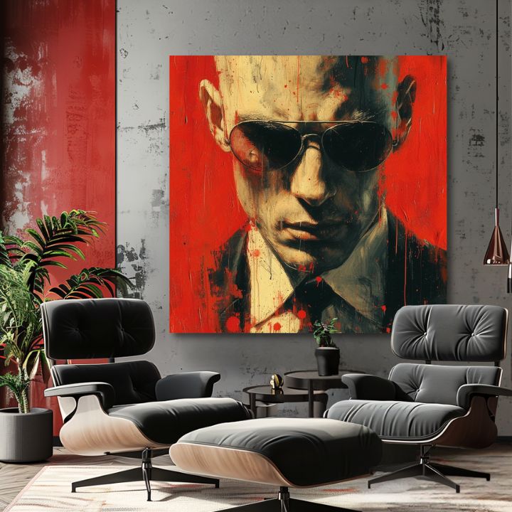 Εικόνα HITMAN - Αίσθηση της λεπτομέρειας | 100% πρωτότυπο ακρυλικό ζωγραφισμένο