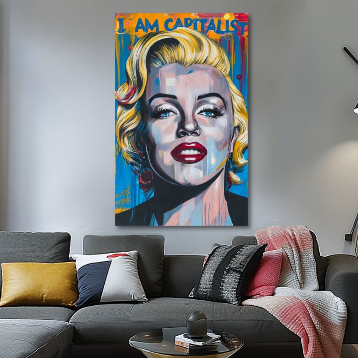 Εικόνα MARILYN MONROE - Capitalist charm | 100% πρωτότυπο ακρυλικό ζωγραφισμένο
