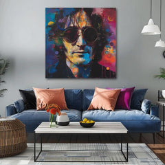 Ζωγραφική του John Lennon - Πολύχρωμες Φαντασιώσεις | 100% πρωτότυπος πίνακας με ακρυλικά