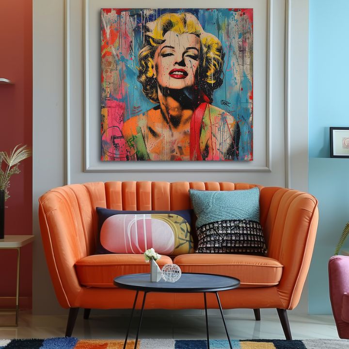 Εικόνα MARILYN MONROE - Επαναστάτης με χρώματα | 100% πρωτότυπο ακρυλικό ζωγραφισμένο