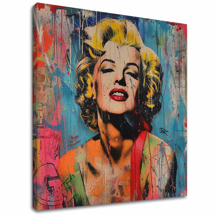 Marilyn Monroe - Επαναστάτρια στα Χρώματα | 100% πρωτότυπος πίνακας με ακρυλικά