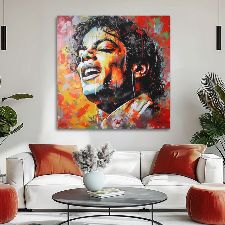 Εικόνα MICHAEL JACKSON - Φωνή των γενεών | φινιρισμένο στο χέρι του καλλιτέχνη