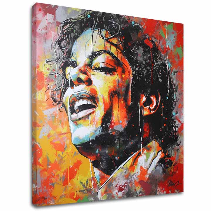 Εικόνα MICHAEL JACKSON - Φωνή των γενεών | φινιρισμένο στο χέρι του καλλιτέχνη - εικόνα 2