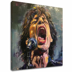 Πίνακας Mick Jagger - Ο θρύλος στη σκηνή | 100% πρωτότυπος πίνακας με ακρυλικά