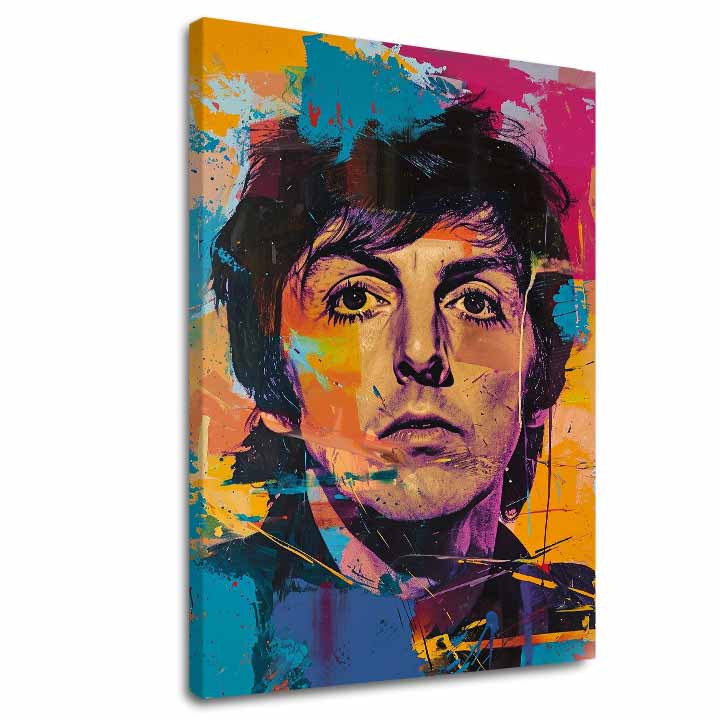 Πίνακας ζωγραφικής Paul McCartney - Beatles Genius | 100% πρωτότυπος πίνακας με ακρυλικά
