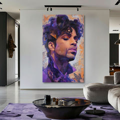 Ζωγραφική Prince - Purple Elegance | 100% αυθεντική ακρυλική ζωγραφική