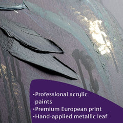 Ζωγραφική Prince - Purple Elegance | 100% αυθεντική ακρυλική ζωγραφική