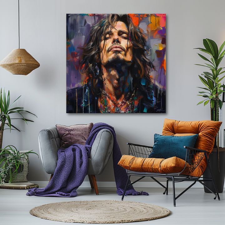 Πίνακας Chris Cornell - Η Φωνή της Grunge Σκηνής | 100% πρωτότυπος πίνακας με ακρυλικά