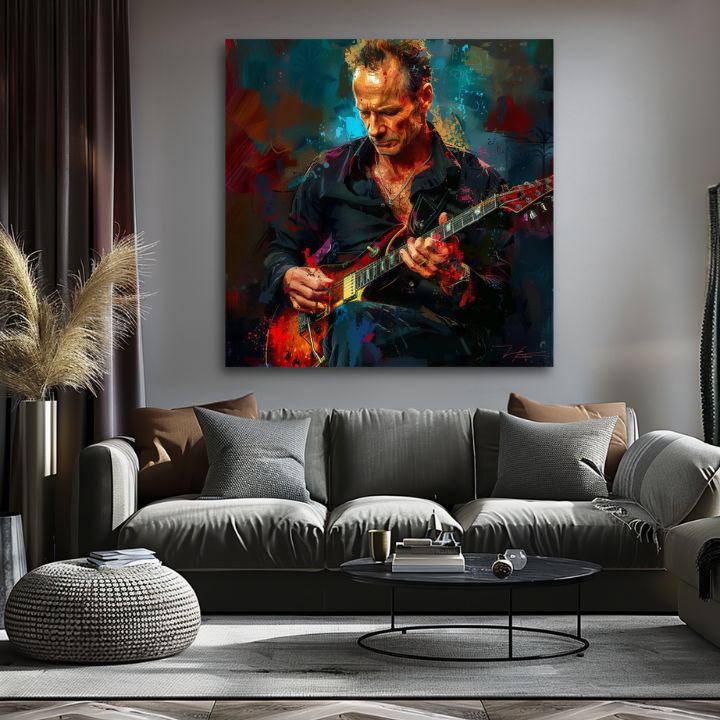 Ζωγραφική Sting - Βασιλιάς των Grammy | 100% πρωτότυπος πίνακας με ακρυλικό