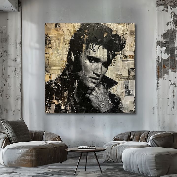 Εικόνα ELVIS PRESLEY - Rock genius | φινιρισμένο στο χέρι του καλλιτέχνη