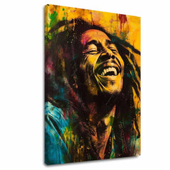 Πίνακας με τον Bob Marley - Jamaican Star | 100% πρωτότυπος πίνακας με ακρυλικά