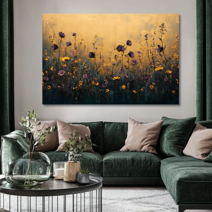 Βραδινό λιβάδι | 100% αυθεντικό ακρυλικό ζωγραφισμένο