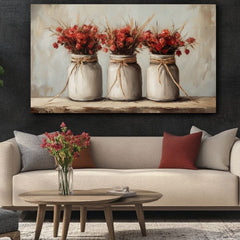 Ρουστίκ ομορφιά σε πορσελάνη | 100% πρωτότυπο ακρυλικό ζωγραφισμένο