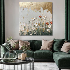 Ζωγραφική χρυσό άγγιγμα της φύσης | 100% πρωτότυπο ακρυλικό ζωγραφισμένο