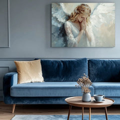 Πίνακες ζωγραφικής των αγγέλων Ουράνιο άγγιγμα | 100% πρωτότυπο ακρυλικό ζωγραφισμένο