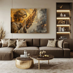 Πίνακες ζωγραφικής των αγγέλων Προσευχή του φωτός | 100% πρωτότυπο ακρυλικό ζωγραφισμένο