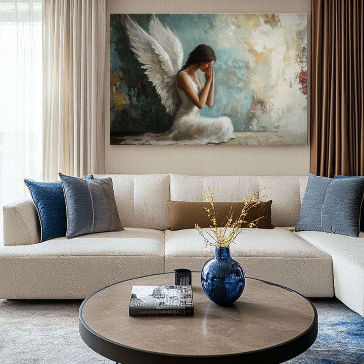 Πίνακες ζωγραφικής των αγγέλων Συγχώρεση | 100% πρωτότυπο ακρυλικό ζωγραφισμένο