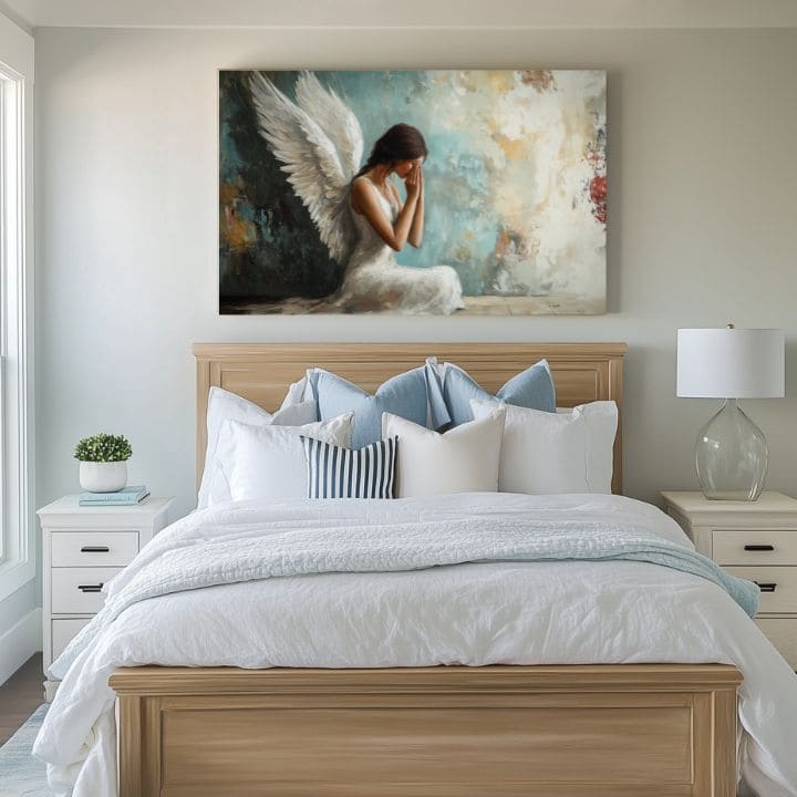 Πίνακες ζωγραφικής των αγγέλων Συγχώρεση | 100% πρωτότυπο ακρυλικό ζωγραφισμένο