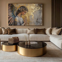 Πίνακες ζωγραφικής των αγγέλων Ουράνια χαρά | 100% πρωτότυπο ακρυλικό ζωγραφισμένο