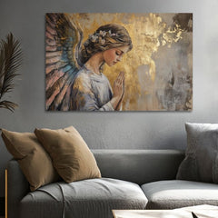 Πίνακες ζωγραφικής των αγγέλων Ουράνια χαρά | 100% πρωτότυπο ακρυλικό ζωγραφισμένο