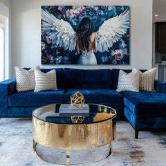 Πίνακες ζωγραφικής των αγγέλων Ομορφιά από τον ουρανό | 100% πρωτότυπο ακρυλικό ζωγραφισμένο