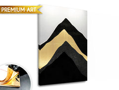 Πίνακες σε καμβά PREMIUM ART | Αφηρημένα βουνά - εικόνα 3