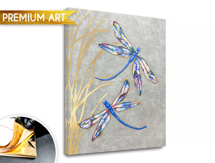 Πίνακες σε καμβά PREMIUM ART | Λιβελούλα - εικόνα 3