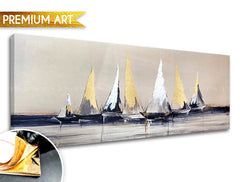 Πίνακες σε καμβά PREMIUM ART | Ιστιοφόρα στη θάλασσα - εικόνα 2