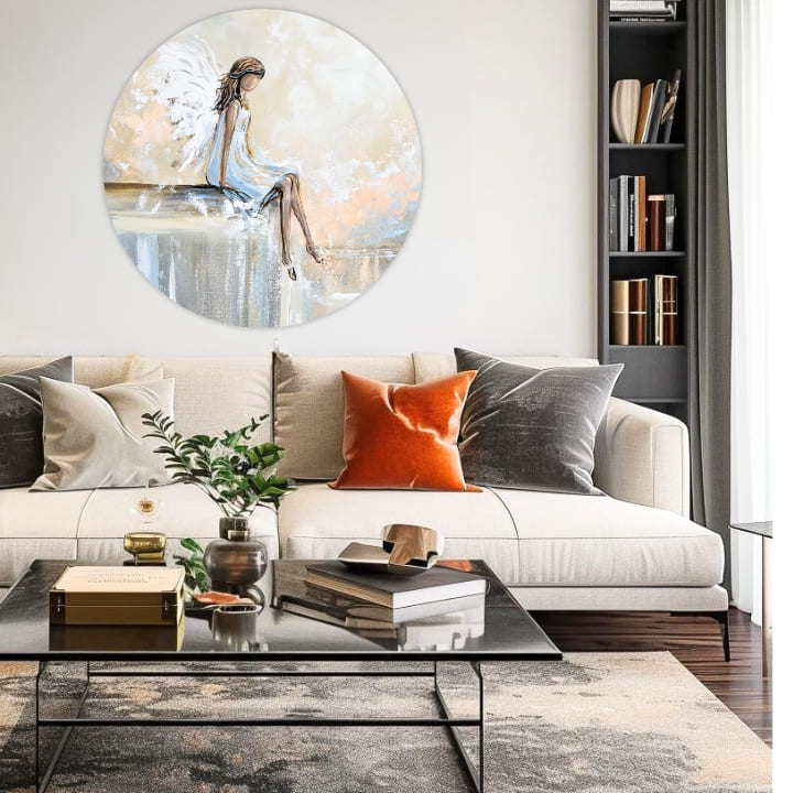 Στρογγυλές ζωγραφιές με ακρυλικό Angel's Rest | διαφορετικές διαστάσεις