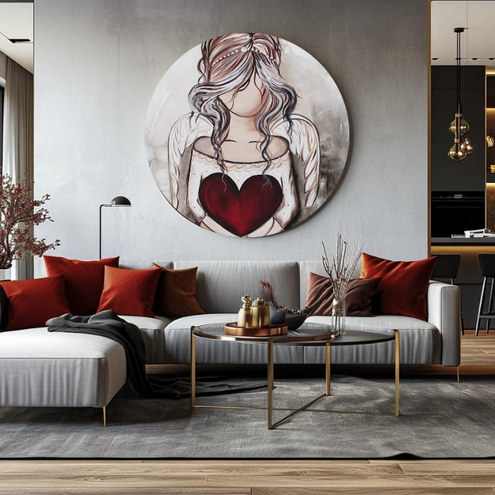 Στρογγυλές ζωγραφιές με ακρυλικό Δώρο από τον ουρανό | διαφορετικές διαστάσεις