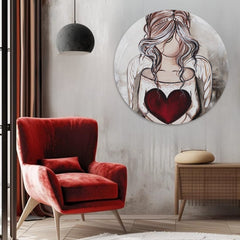 Στρογγυλές ζωγραφιές με ακρυλικό Δώρο από τον ουρανό | διαφορετικές διαστάσεις