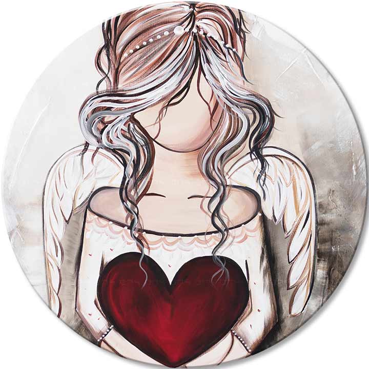 Στρογγυλές ζωγραφιές με ακρυλικό Δώρο από τον ουρανό | διαφορετικές διαστάσεις