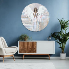 Στρογγυλές ζωγραφιές με ακρυλικό Μια πινελιά τρυφερότητας | διαφορετικές διαστάσεις