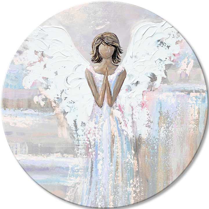 Στρογγυλές ζωγραφιές με ακρυλικό Μια πινελιά τρυφερότητας | διαφορετικές διαστάσεις