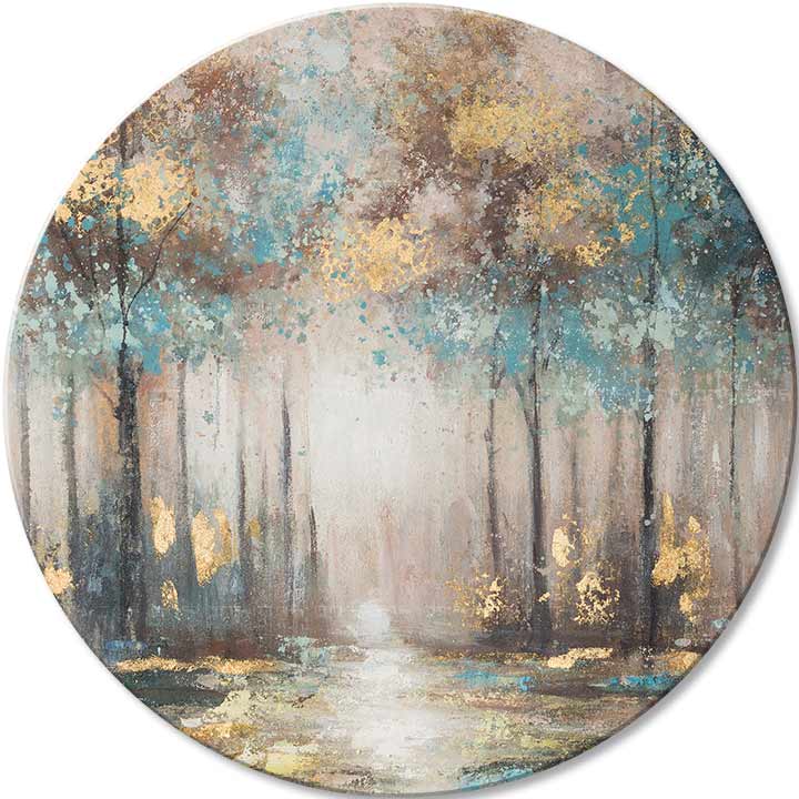 Στρογγυλές ζωγραφιές με ακρυλικό Μυστικά του Χρυσού Πρωινού | διαφορετικές διαστάσεις