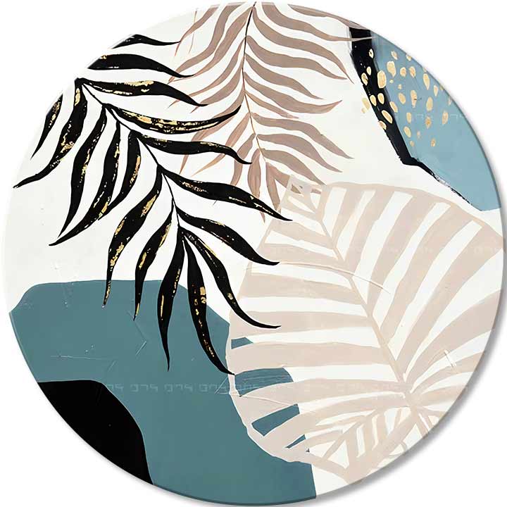 Στρογγυλές ζωγραφιές με ακρυλικό Touch of the jungle | διαφορετικές διαστάσεις