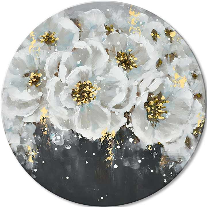 Στρογγυλές ζωγραφιές με ακρυλικό Βραδινός χορός | διαφορετικές διαστάσεις