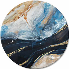 Στρογγυλή ζωγραφική ζωγραφική Ήχος του Ωκεανού | διαφορετικές διαστάσεις