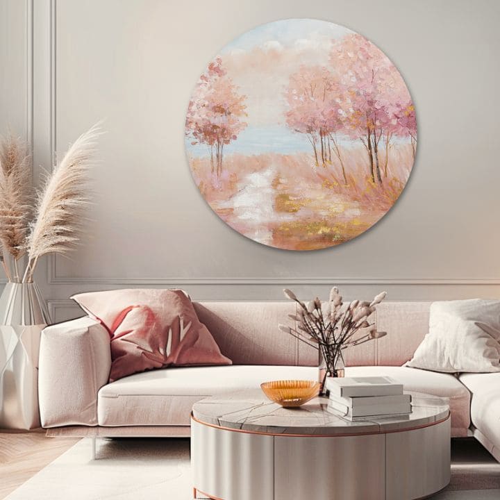 Στρογγυλή ζωγραφισμένη εικόνα Ονειρεμένη ζωή | διαφορετικές διαστάσεις