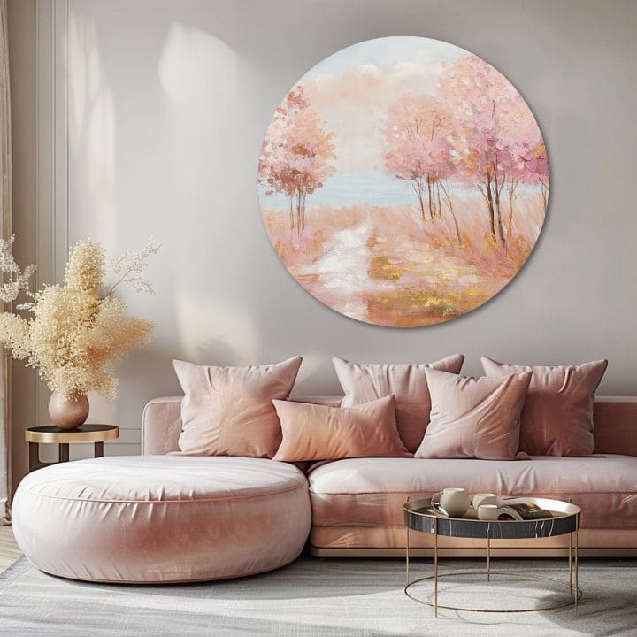 Στρογγυλή ζωγραφισμένη εικόνα Ονειρεμένη ζωή | διαφορετικές διαστάσεις
