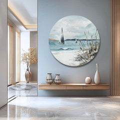 Στρογγυλή ζωγραφική Μακρινός ορίζοντας | διαφορετικές διαστάσεις