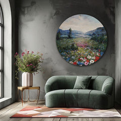 Στρογγυλή ζωγραφισμένη εικόνα Πρωινή ηρεμία | διαφορετικές διαστάσεις