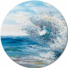 Στρογγυλή ζωγραφισμένη εικόνα Ασυμβίβαστο στοιχείο | διαφορετικές διαστάσεις