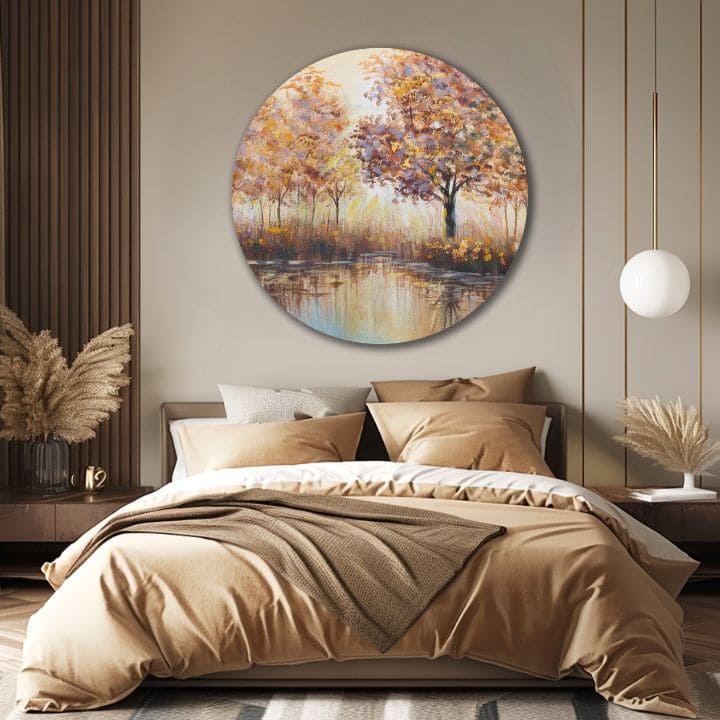 Στρογγυλή ζωγραφική Hidden Sun | διαφορετικές διαστάσεις