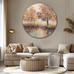 Στρογγυλή ζωγραφική Hidden Sun | διαφορετικές διαστάσεις