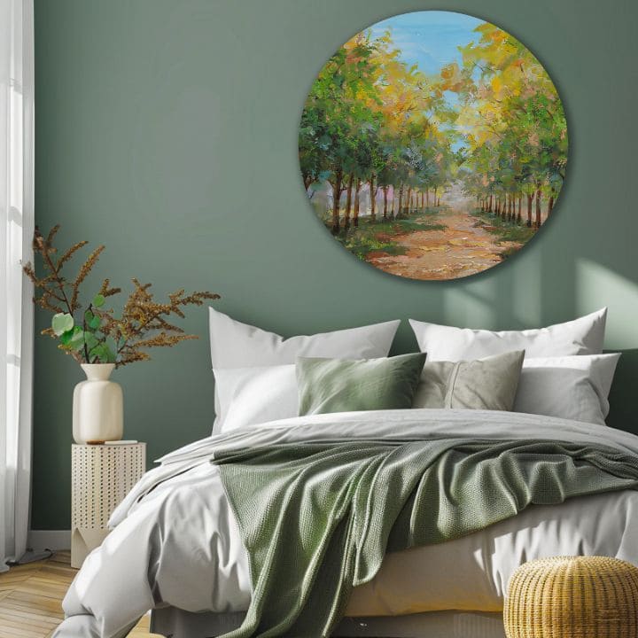 Στρογγυλή ζωγραφισμένη εικόνα Έμπνευση | διαφορετικές διαστάσεις